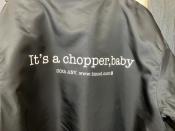 TISS C/L 30TH ANNIVERSARY It's a chopper,baby STADIUM JACKET (BLACK x WHITE)(即納品)