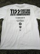 TISS CUSTOM LEATHERS 20TH ANNIVERSARY S/S T-SHIRT(WHITE)(即納品)