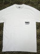 TISS CUSTOM LEATHERS 25TH ANNIVERSARY S/S T-SHIRT(WHITE x BLACK)(即納品)