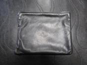 DEERSKIN POUCH ヒョウ柄(茶系)YKKブラスファスナー(即納品)