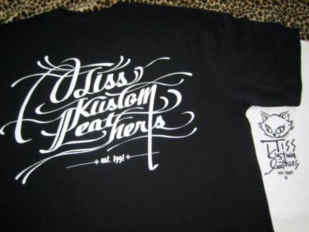 TISS KUSTOM LEATHERS ORIGINAL S/S T-SHIRT(BLACK)