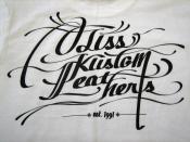 TISS KUSTOM LEATHERS ORIGINAL S/S T-SHIRT(WHITE)