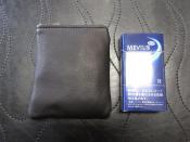 DEERSKIN CIGARETTE POUCH ヒョウ柄(茶系)YKKブラスファスナー(即納品)a