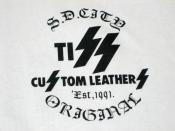 2017 TISS CUSTOM LEATHERS ORIGINAL S/S T-SHIRT(WHITE)(即納品)