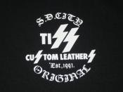 2017 TISS CUSTOM LEATHERS ORIGINAL S/S T-SHIRT(BLACK)(即納品)