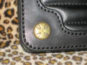 BRASS CROSS BUTTON