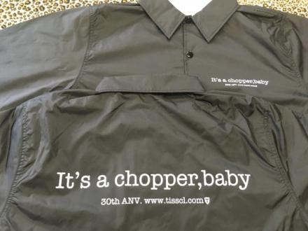 TISS C/L 30TH ANNIVERSARY It's a chopper,baby COACH JACKET (BLACK x WHITE)(即納品)