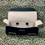 茶芯ヌメ革 TOOL BAG 縦4点留め　革2.5mm厚 (30%off)(即納品)
