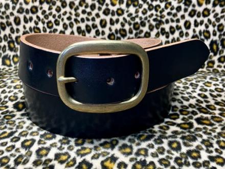 茶芯 PLAIN BELT  34インチ 3.5cm幅　(バックル色選べます)(20%off)(即納品)