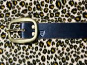 茶芯 PLAIN BELT  34インチ 3.5cm幅　(バックル色選べます)(20%off)(即納品)