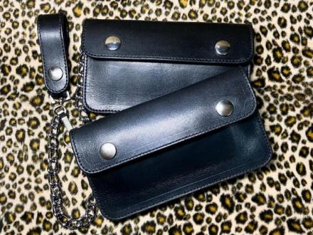 OLD SCHOOL TRUCKER(細糸)(横サイズ17cm/16.5cm)ウォレットチェーンセット / ウォレット単品(30%/25%off)(即納品)