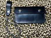 OLD SCHOOL TRUCKER(細糸)(横サイズ17cm/16.5cm)ウォレットチェーンセット / ウォレット単品(30%/25%off)(即納品)