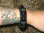 BLACK PYRAMID BRACELET (BLACKXBLACK) (50%off)