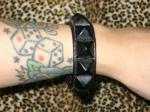 BLACK PYRAMID BRACELET (BLACKXRED) (50%off)