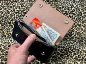 茶芯　フチ捻入りOLD SCHOOL WALLET TRUCKER(細糸 / 横16.5cmサイズ)ウォレットコードセット / ウォレット単品(30%off)(即納品)