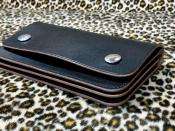 茶芯　フチ捻入りOLD SCHOOL WALLET TRUCKER(細糸 / 横16.5cmサイズ)ウォレットコードセット / ウォレット単品(30%off)(即納品)