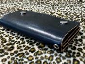 茶芯　フチ捻入りOLD SCHOOL WALLET TRUCKER(細糸 / 横16.5cmサイズ)ウォレットコードセット / ウォレット単品(30%off)(即納品)