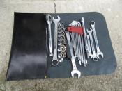TOOL ROLL　袋部分約26cm x 12.5cm   (革厚1.4mm)