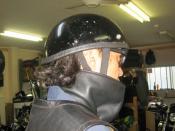 OILED SHRINK LEATHER FACE MASK (LEATHER BANDANA)