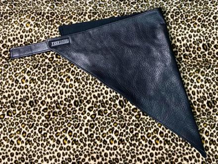 OILED SHRINK LEATHER FACE MASK (LEATHER BANDANA)