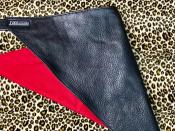 OILED SHRINK LEATHER FACE MASK (LEATHER BANDANA)