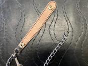 茶芯　WALLET CHAIN(細糸ステッチ)