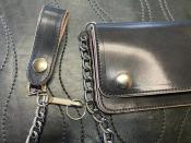 茶芯　WALLET CHAIN(細糸ステッチ)