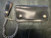 茶芯　WALLET CHAIN(細糸ステッチ)