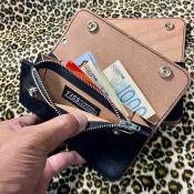 茶芯トラ目　OLD SCHOOL WALLET TRUCKER(細糸 / 横16.5cmサイズ)(30%off)(即納品)