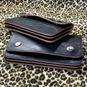 茶芯トラ目　OLD SCHOOL WALLET TRUCKER(細糸 / 横16.5cmサイズ)(30%off)(即納品)